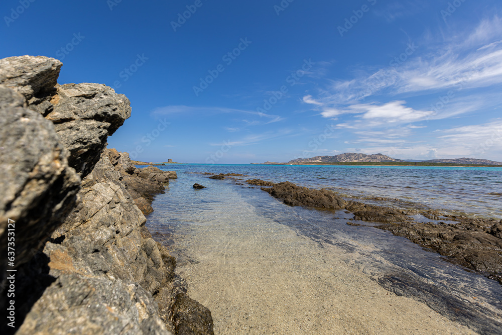 Felsformation am Meer von Stintino auf Sardinien