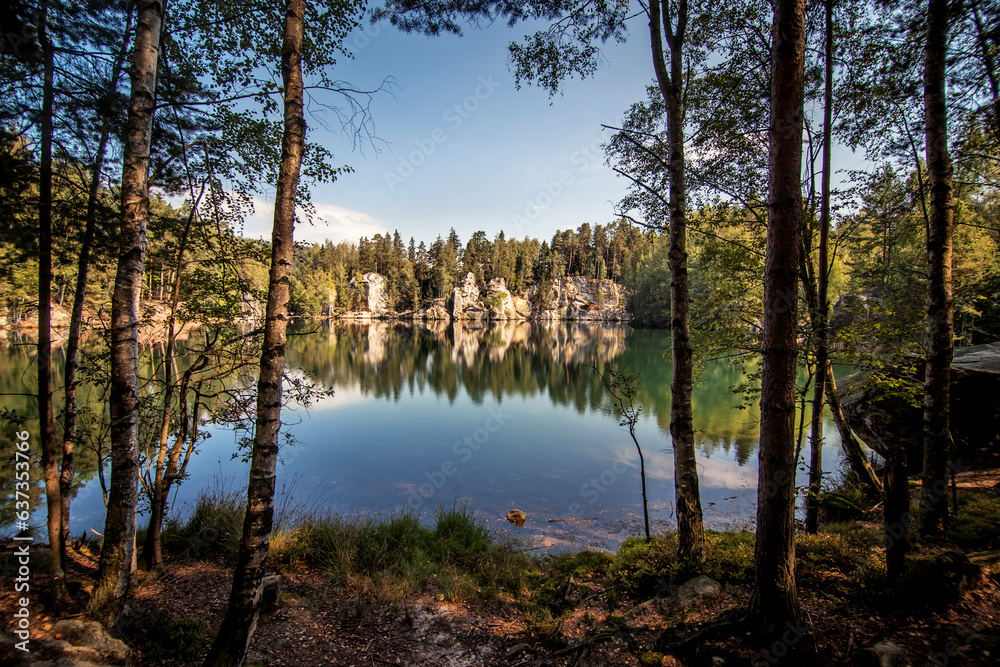 Lake in the national park of Adrspach-Teplice Rocks, Czech Republic Lake in the national park of Adrspach-Teplice Rocks, Czech Republic