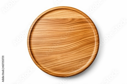 a wooden plate with a wooden edge