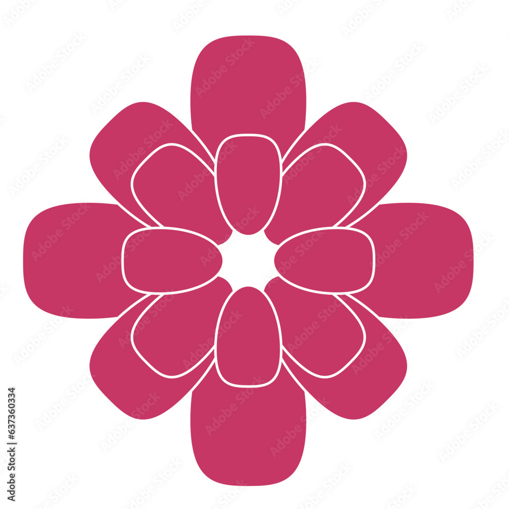 Fototapeta premium flower flat icon 