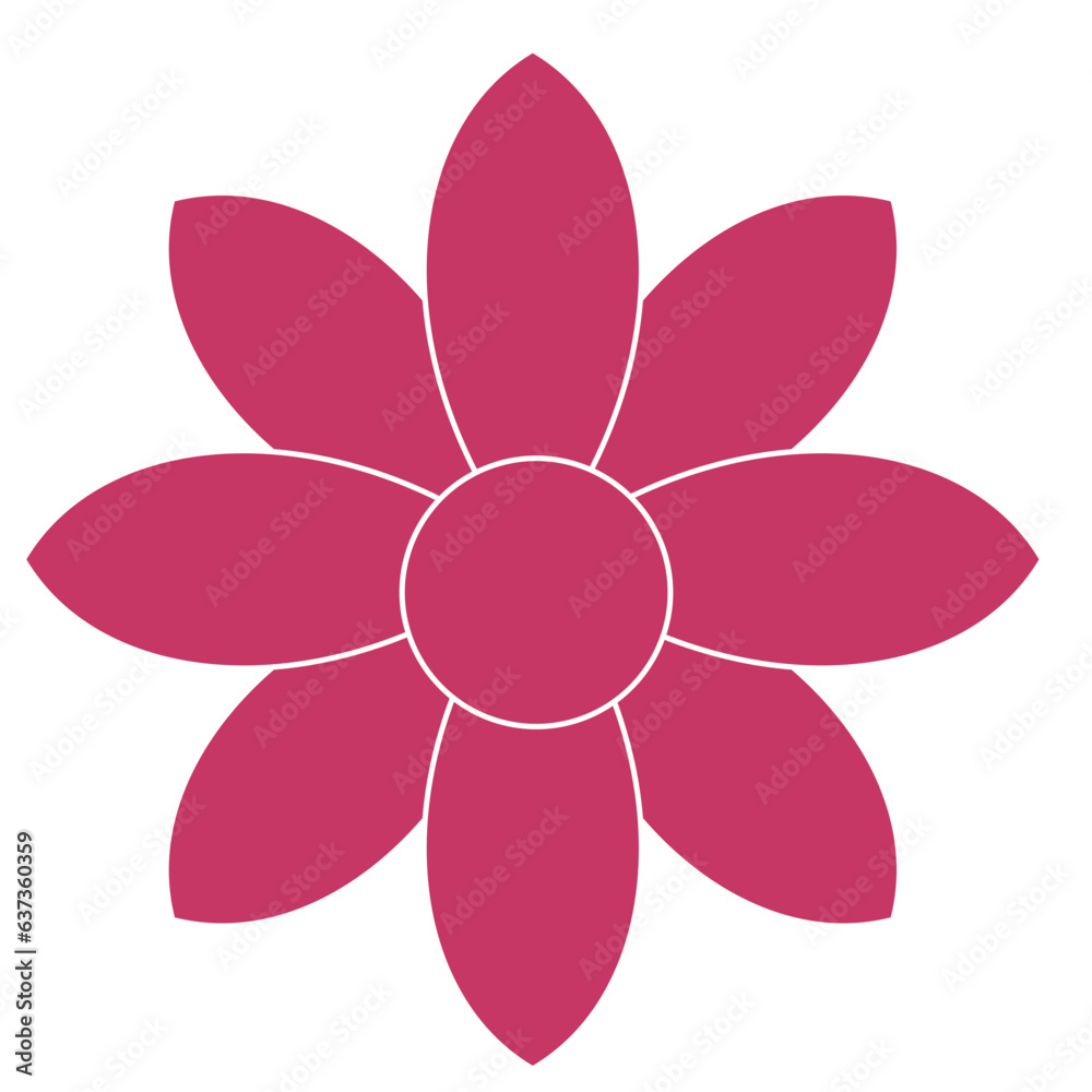 flower flat icon 