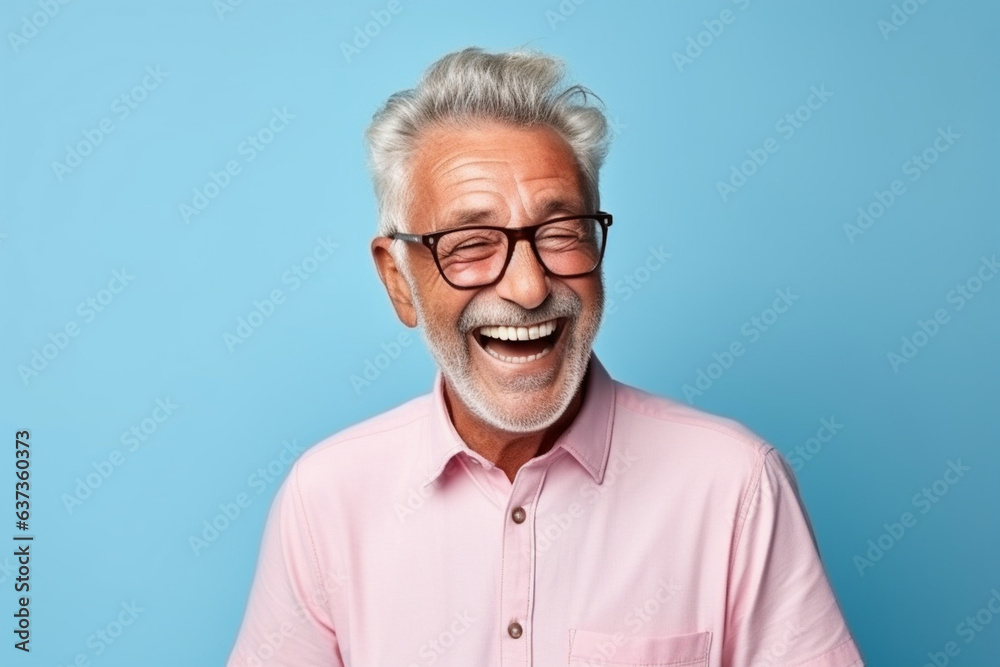 Elderly Man Laughing as He Tells Stories to His Family, love and happiness of old age, Elderly Man Laughing as He Tells Stories to His Family, love and happiness of old age,