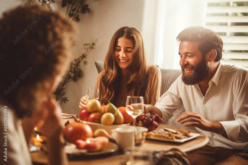 Friends Preparing for a Thoughtful Rosh Hashanah Discussion, love and happiness Friends Preparing for a Thoughtful Rosh Hashanah Discussion, love and happiness
