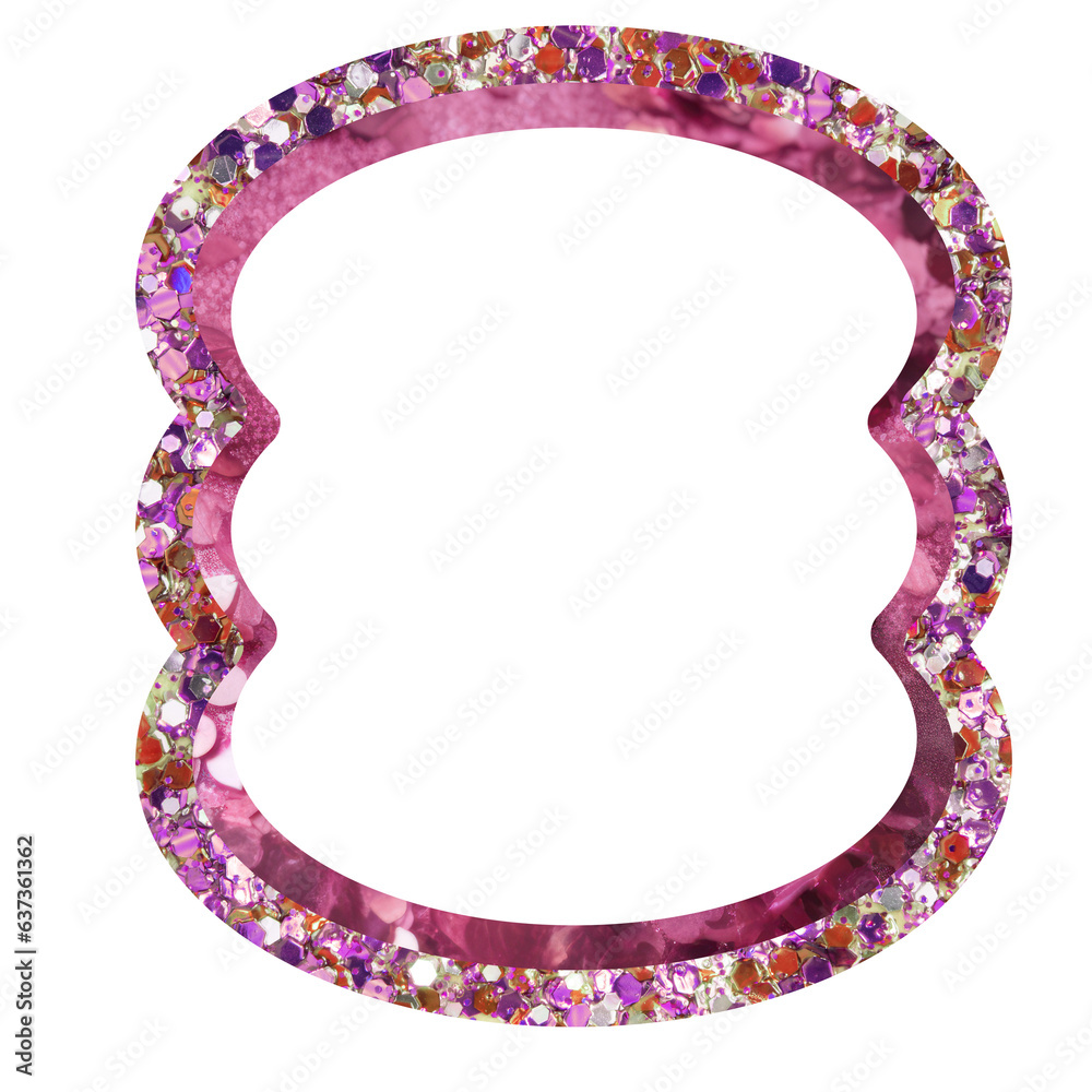 Graphic frame for collage art. Generative AI Graphic frame for collage art. Generative AI