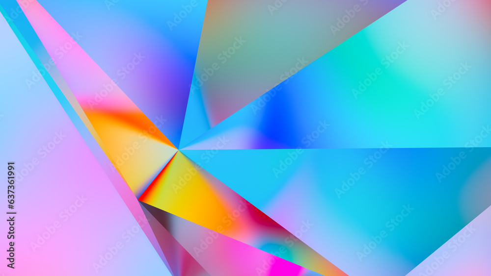 Abstract color neon background. Rainbow color Abstract background. 3d rendering