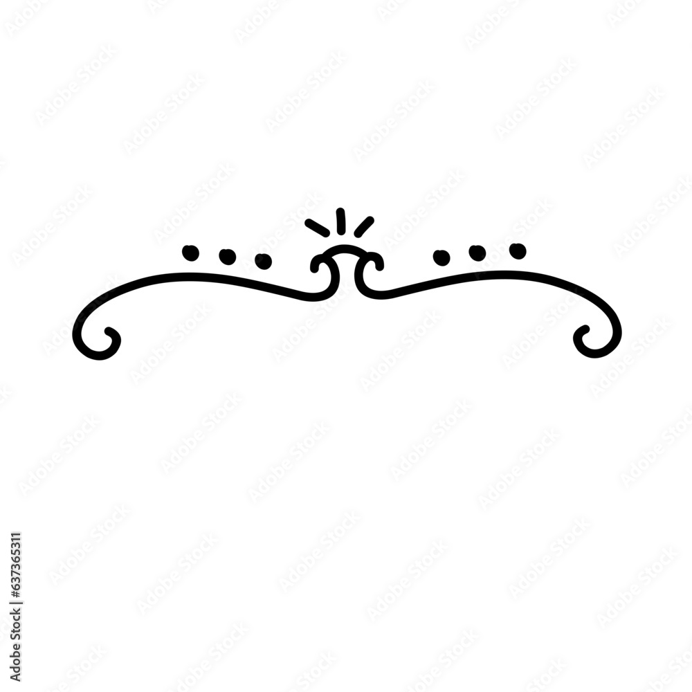Handdrawn dividers ornament Handdrawn dividers ornament