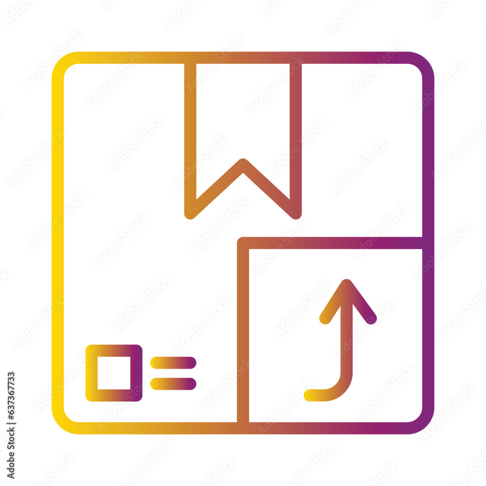 Box Mark Product Gradient Icon Box Mark Product Gradient Icon