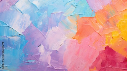 Wallpaper Mural Fragment of multicolored texture oil painting on canvas. Abstract art background. Torontodigital.ca