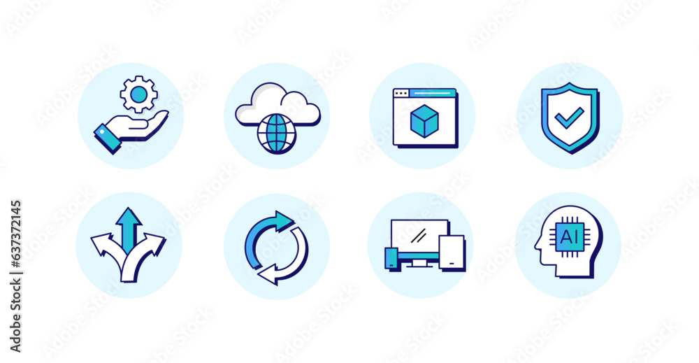 Cloud Computing Icons. Cloud-based Software Icons.
Remote Work Icons. Flexible Working Icons. Internet-connected Devices Icons. Cloud Computing Services Icons. Vector Icons.
Cloud Computing Icons. Cloud-based Software Icons.
Remote Work Icons. Flexible Working Icons. Internet-connected Devices Icons. Cloud Computing Services Icons. Vector Icons.
