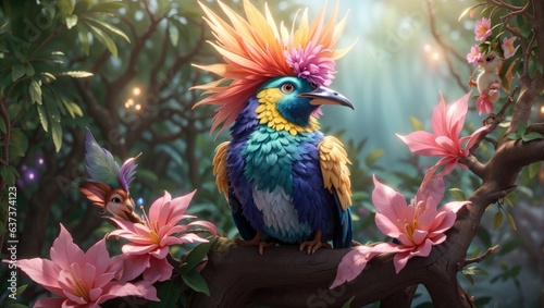 "Enchanted Bird of Paradise: A Whimsical Fairy Tale Fantasy Portrait" © Famahobi