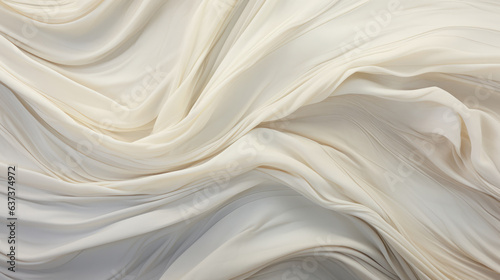 Texture of white marble and fabric with gray veins of wavy shape