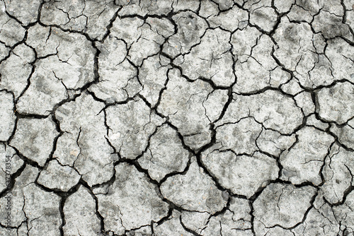 Dry cracked earth texture. Drought. Soil erosion. Abstract background. Global Warming. Climate Change. Crack soil in the dry season. Dry and broken soil background. Bad environment concept