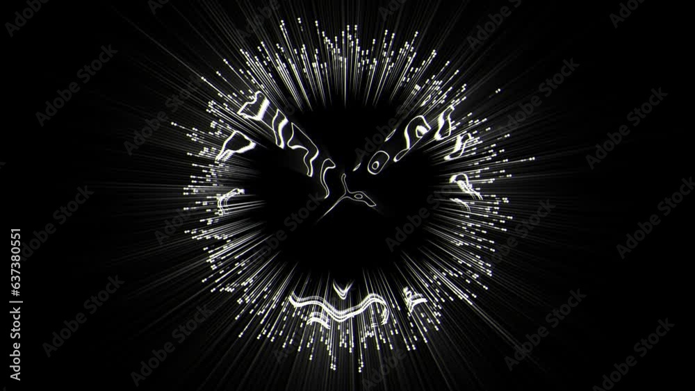 Occult horror halloween symbols sign vj loop animation video art vj loop