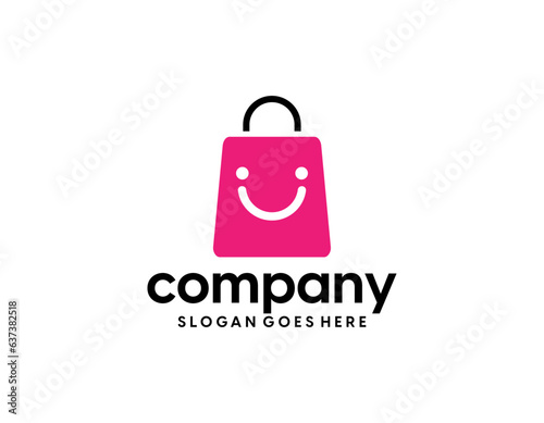 E commerce logo design vector. Online shop logo design idea