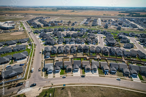 Skyward Gaze Over Rosewood, Saskatoon, Saskatchewan photo