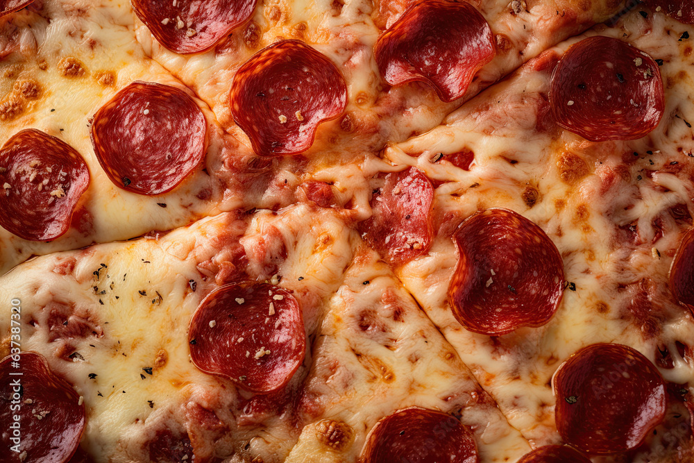 Close up of a pizza. pizza background Close up of a pizza. pizza background