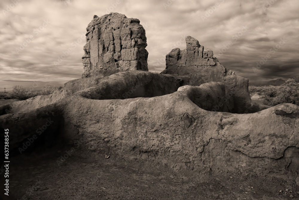 Casa Grande National Monument Infrared Sepia Tone Casa Grande National Monument Infrared Sepia Tone