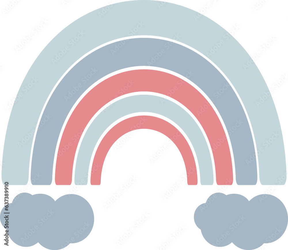 Scandinavian Cute Rainbow. Scandinavian Cute Rainbow.