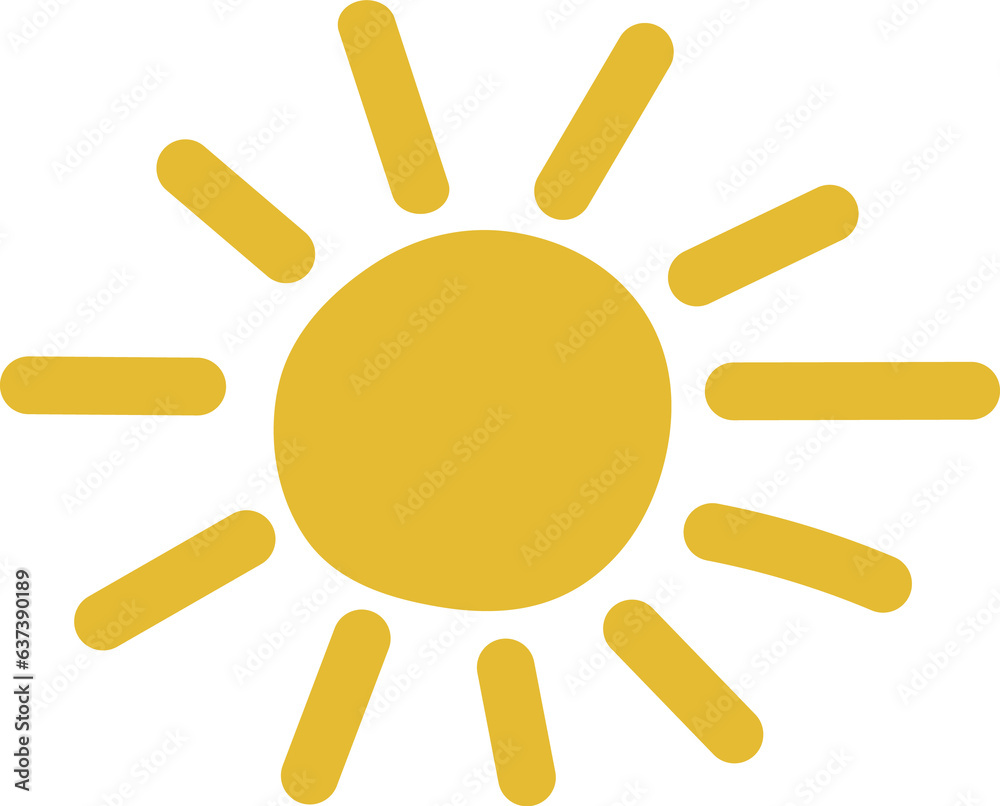 Hand drawing sun. Cute Nursery Design. Hand drawing sun. Cute Nursery Design.