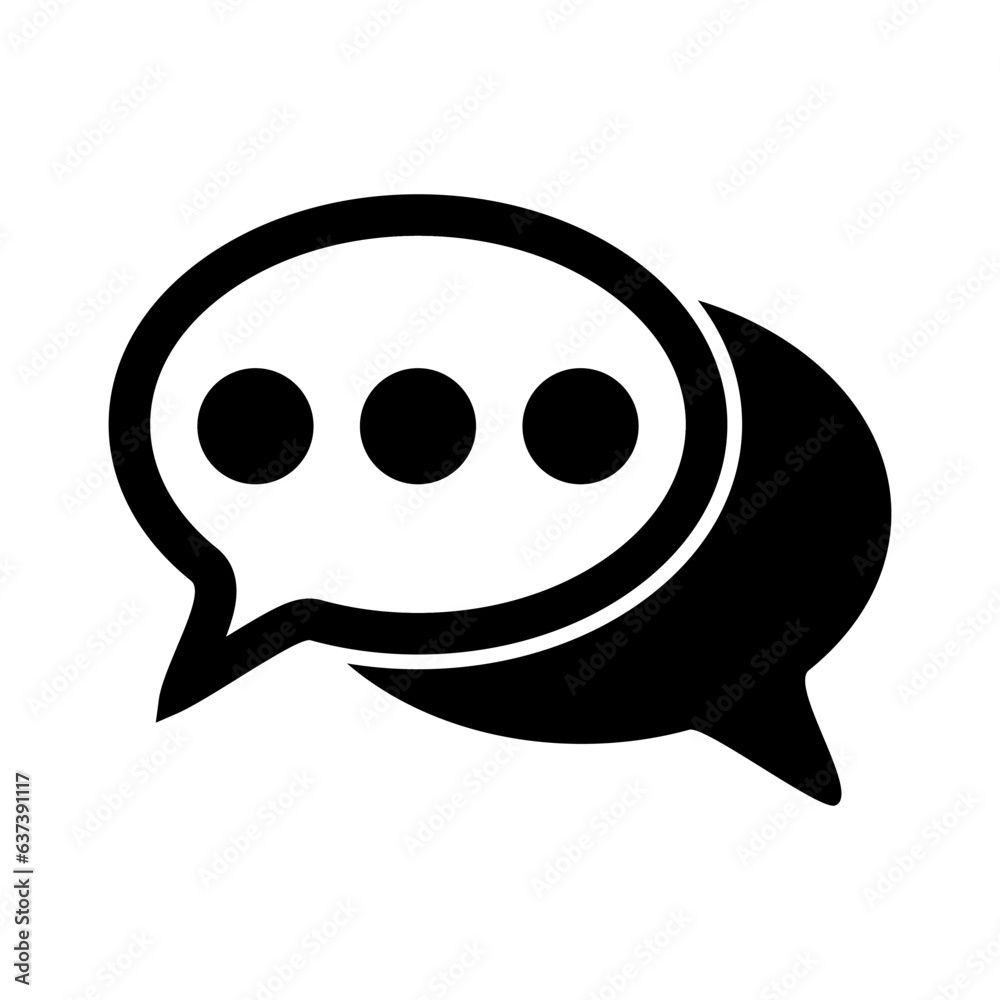 Comment icon vector. Speech bubble icon symbol Chat icon isolated Comment icon vector. Speech bubble icon symbol Chat icon isolated