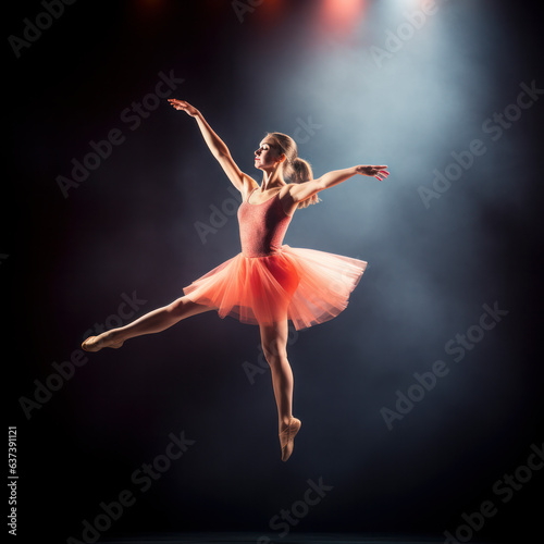 lifestyle photo ballet dancer on stage