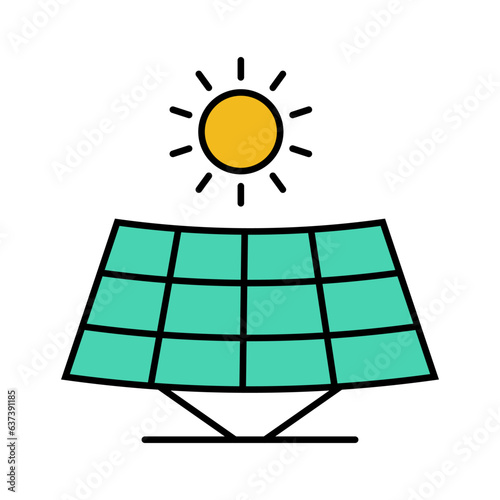 Solar panel icon, illustration vector suitable for many purposes.Solar panel icon, illustration vector suitable for many purposes.