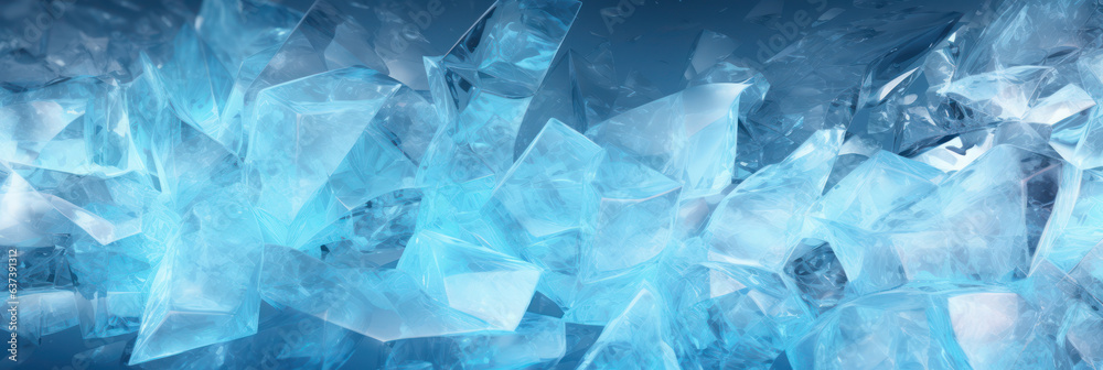 Minimalistic blue ice texture with delicate geometric shapes Minimalistic blue ice texture with delicate geometric shapes