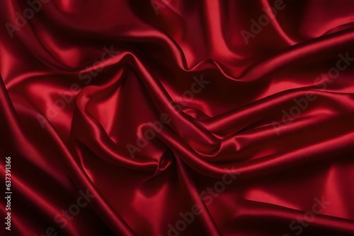 red silk background generated by AI technology