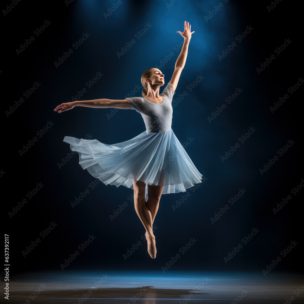 lifestyle photo ballet dancer on stage