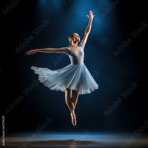 lifestyle photo ballet dancer on stage