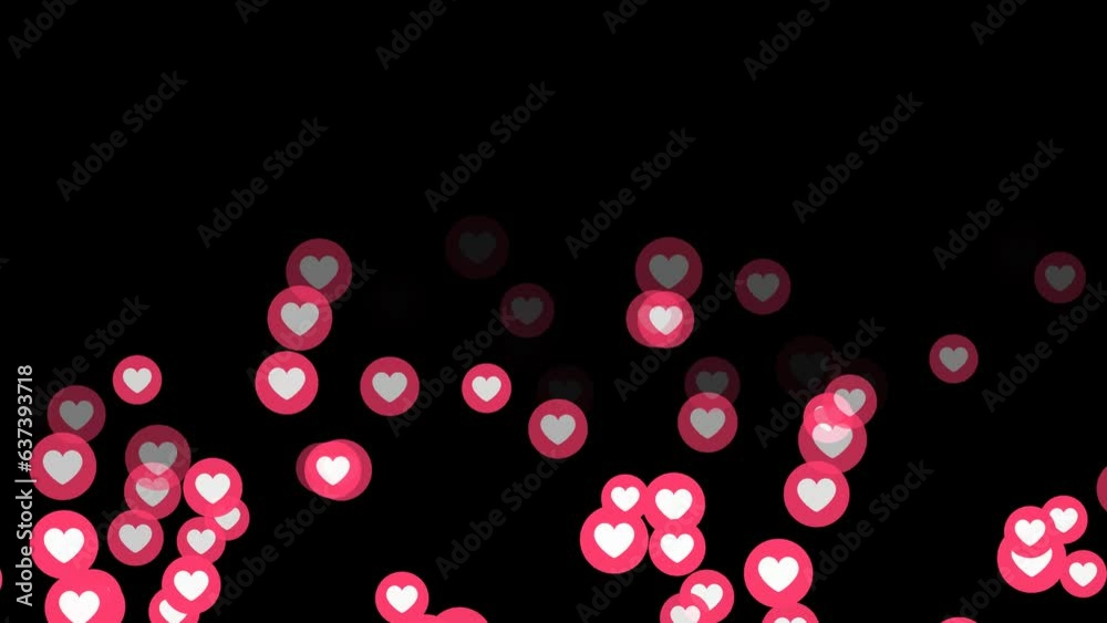 alpha channel social media icon like button motion on green background, hearts flying on transparent background alpha channel social media icon like button motion on green background, hearts flying on transparent background