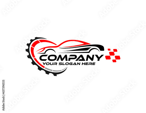 Sports car logo icon set. Motor vehicle silhouette emblems. Auto garage dealership brand identity design elements. Vector illustrations.