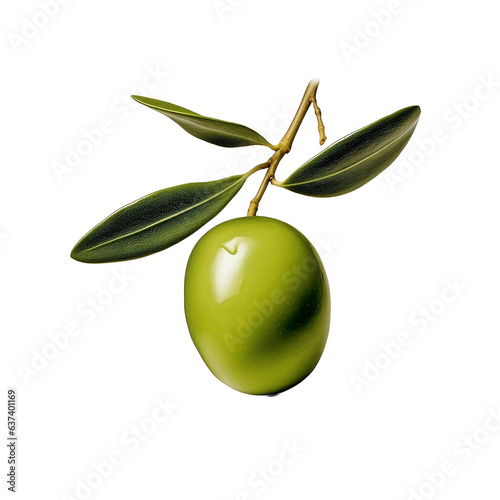 green olives with leaves