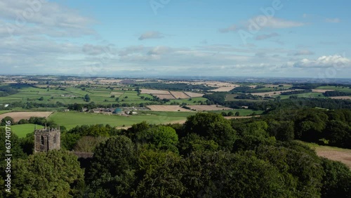 High Hoyland, Barnsley, West Yorkshire, drone fly past, landscape photo