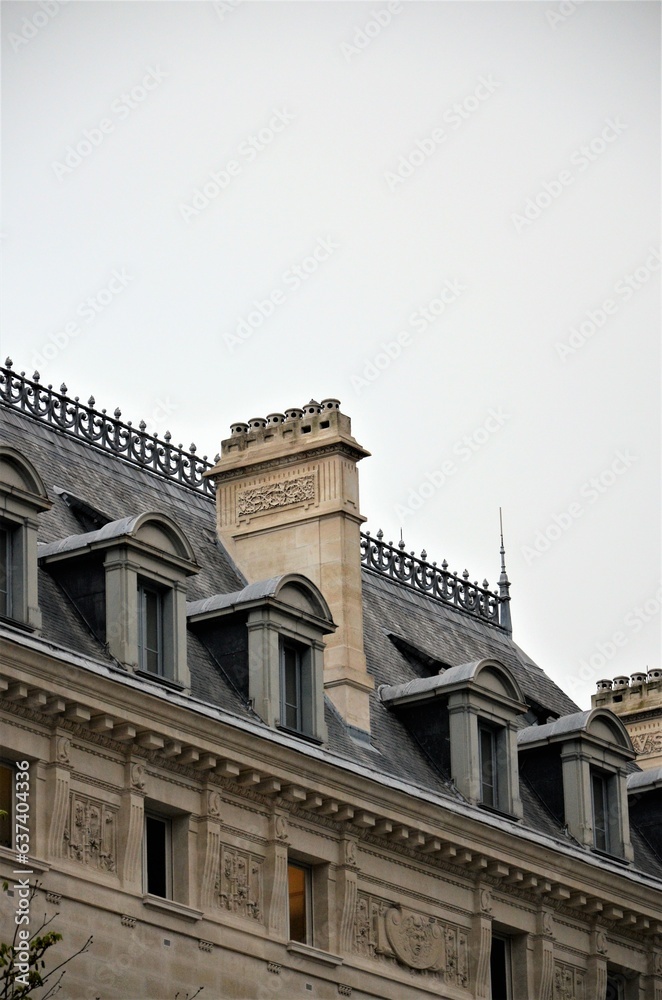 Paris, France 03.23.2017: old architecture in Paris