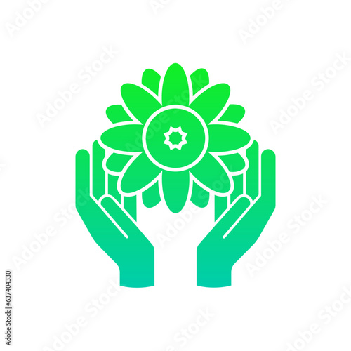 Holding Flower