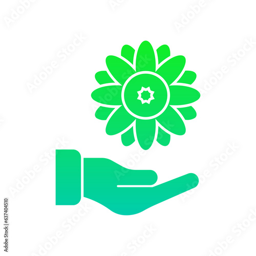Holding Flower