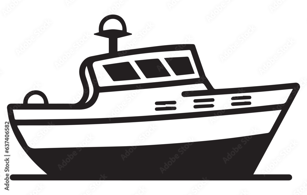 Boat icon vector ,Travel design icon concepts, Creative design