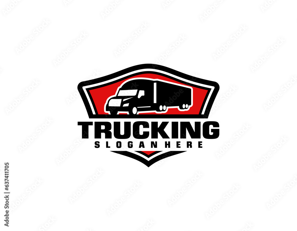 Illustration graphic design of express logistic transportation concept logo design template Illustration graphic design of express logistic transportation concept logo design template