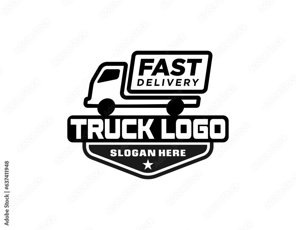 Transport trucking logistics logo vector Transport trucking logistics logo vector