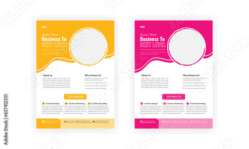 Business Flyer Design Template, Brochure Design, Annual Report, A4 Flyer Template, Modern Template, Corporate Flyer Layout, Poster, Vector, Leaflet Presentation, Creative Flyer Layout