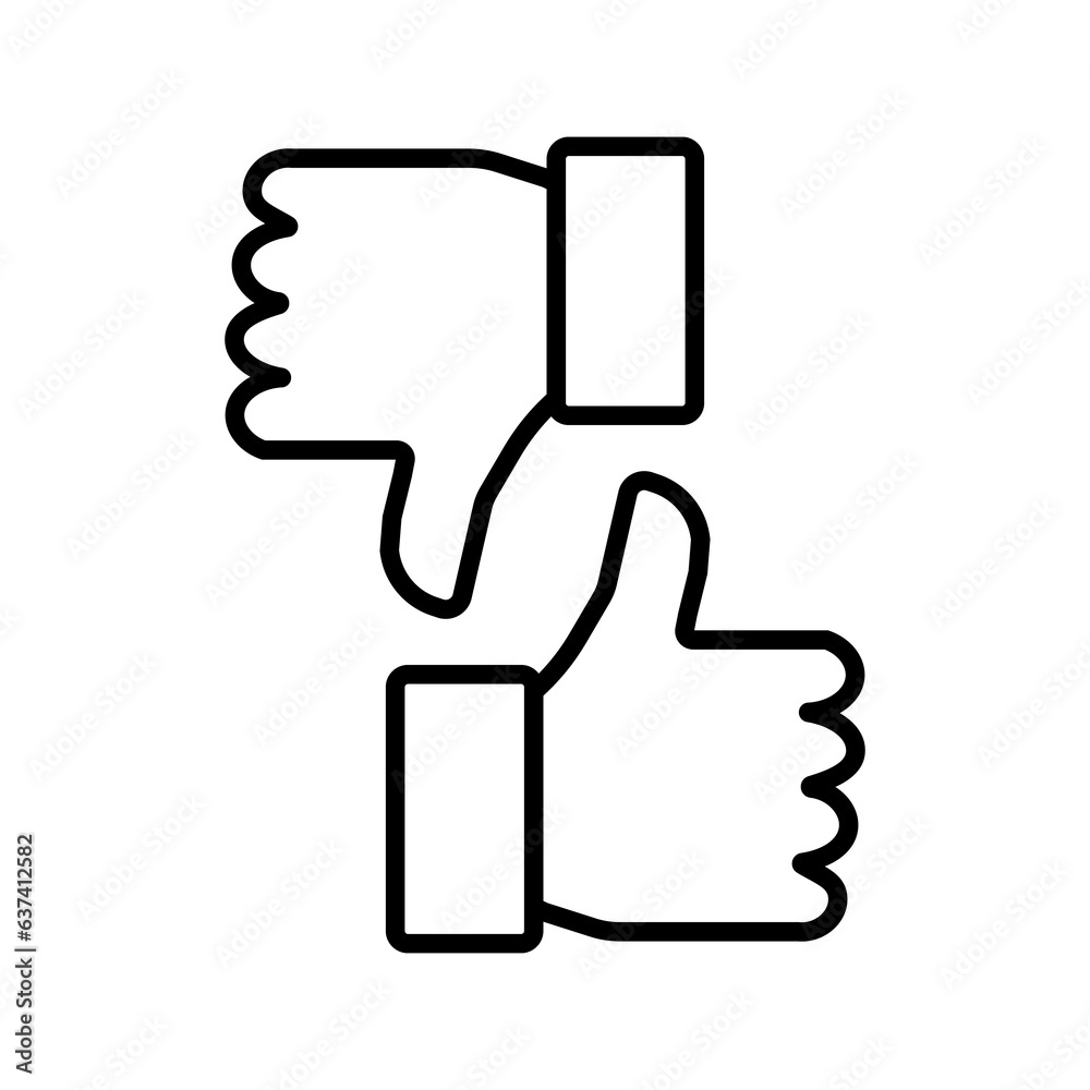 Like icon. Hand like. Thumb up. Outline love symbol. Social media sign. Seal of approval. OK sign. Like symbol. Premium quality. Achievement badge.