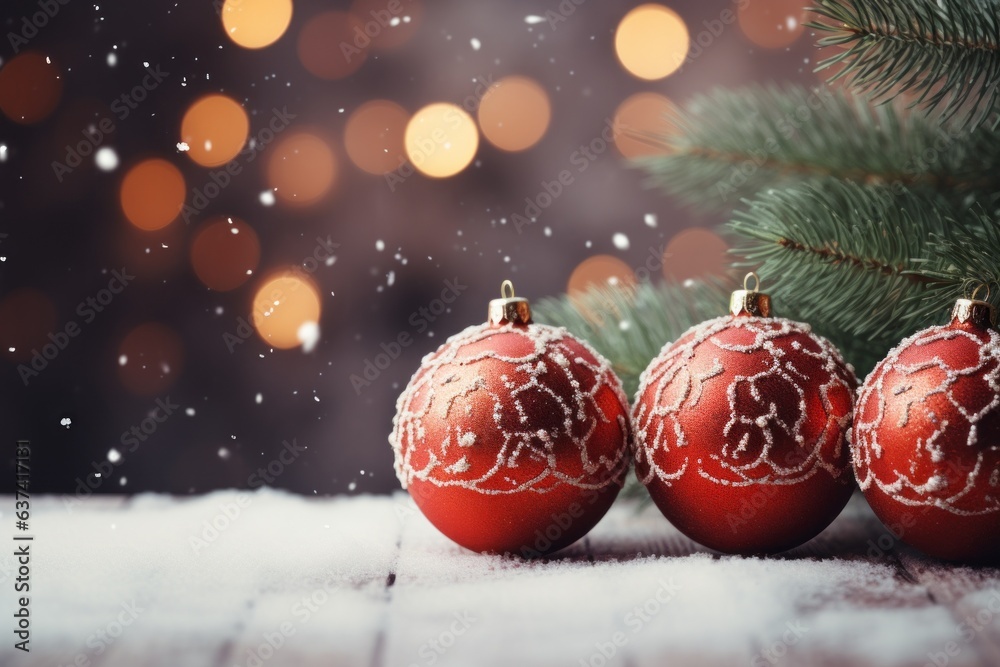 Christmas balls on light background with copy space. Merry christmas and happy new year concept Christmas balls on light background with copy space. Merry christmas and happy new year concept