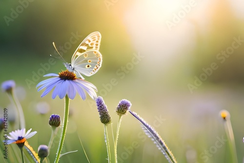 butterfly on a flower © Maaz