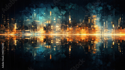 Abstract city background wallpaper © AI Studio - R