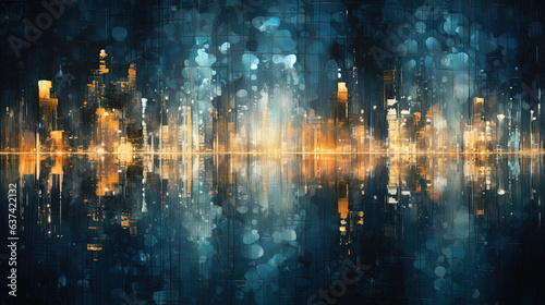 Abstract city lights background