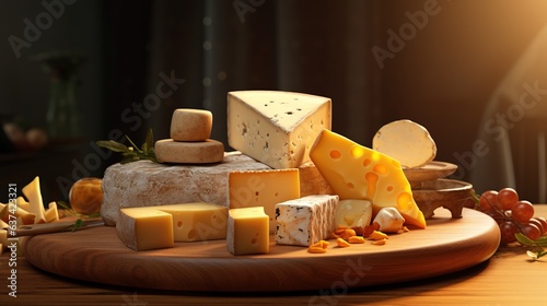 Generative AI, Different types of cheese on the table