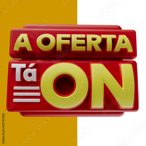 selo 3d '' a oferta tá on''