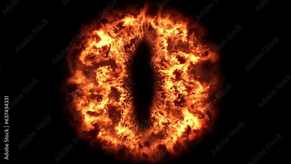 Fiery Magic Eye, seamless loop, 30 FPS. Fiery Magic Eye, seamless loop, 30 FPS.