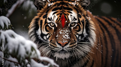 portrait of a tiger.Generative Ai